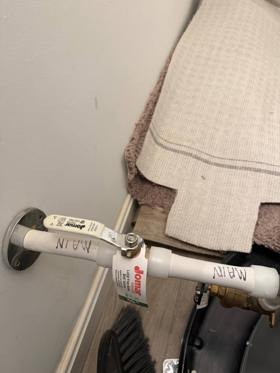 Main Water Shutoff Valve